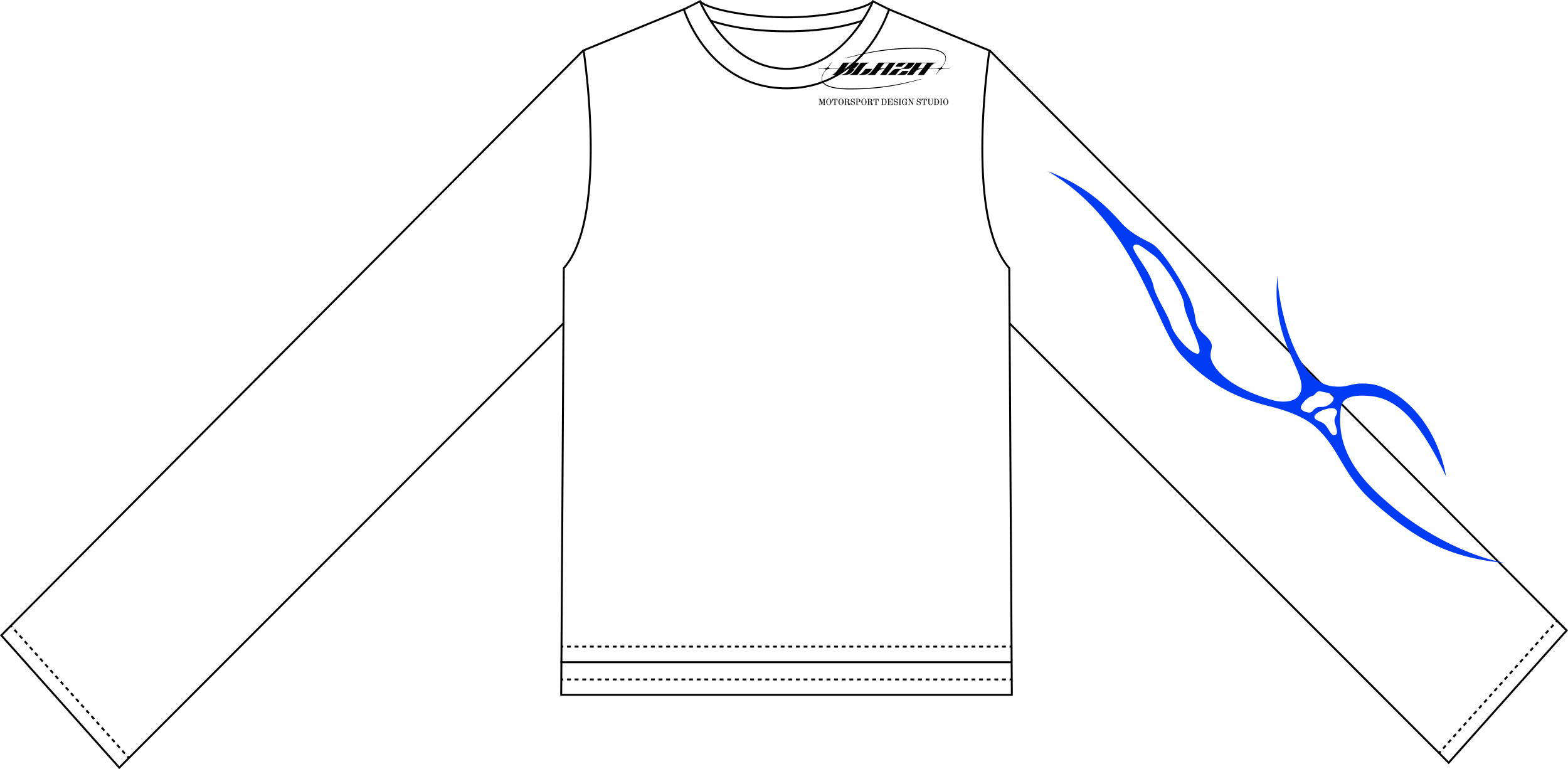 Blaza Studio T-Shirt Loongsleeve White